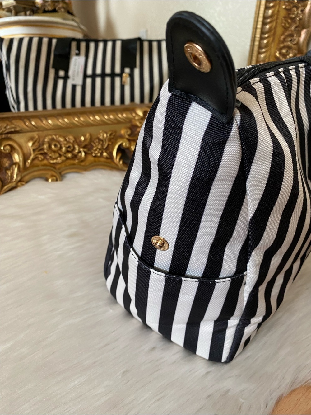 Alice + Olivia By Stacey Bendet Striped Duffel Bag - Picture 5 of 13